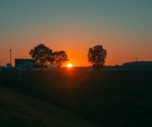 Photo Vibrant sunset